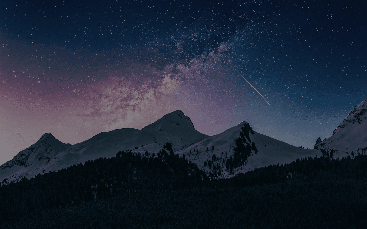 The Dream Team background with starry night sky